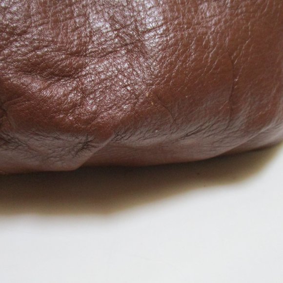 b. Makowsky Brown BOHO Hobo Sling Leopard Lining Shoulder Bag - Picture 9 of 10